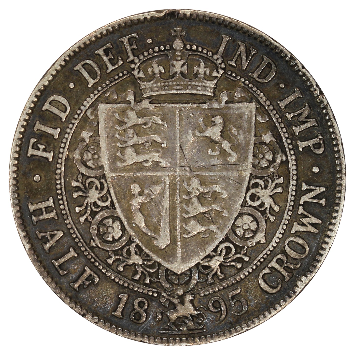 Great Britain 1895 1/2 Crown Very Fine (VF20)