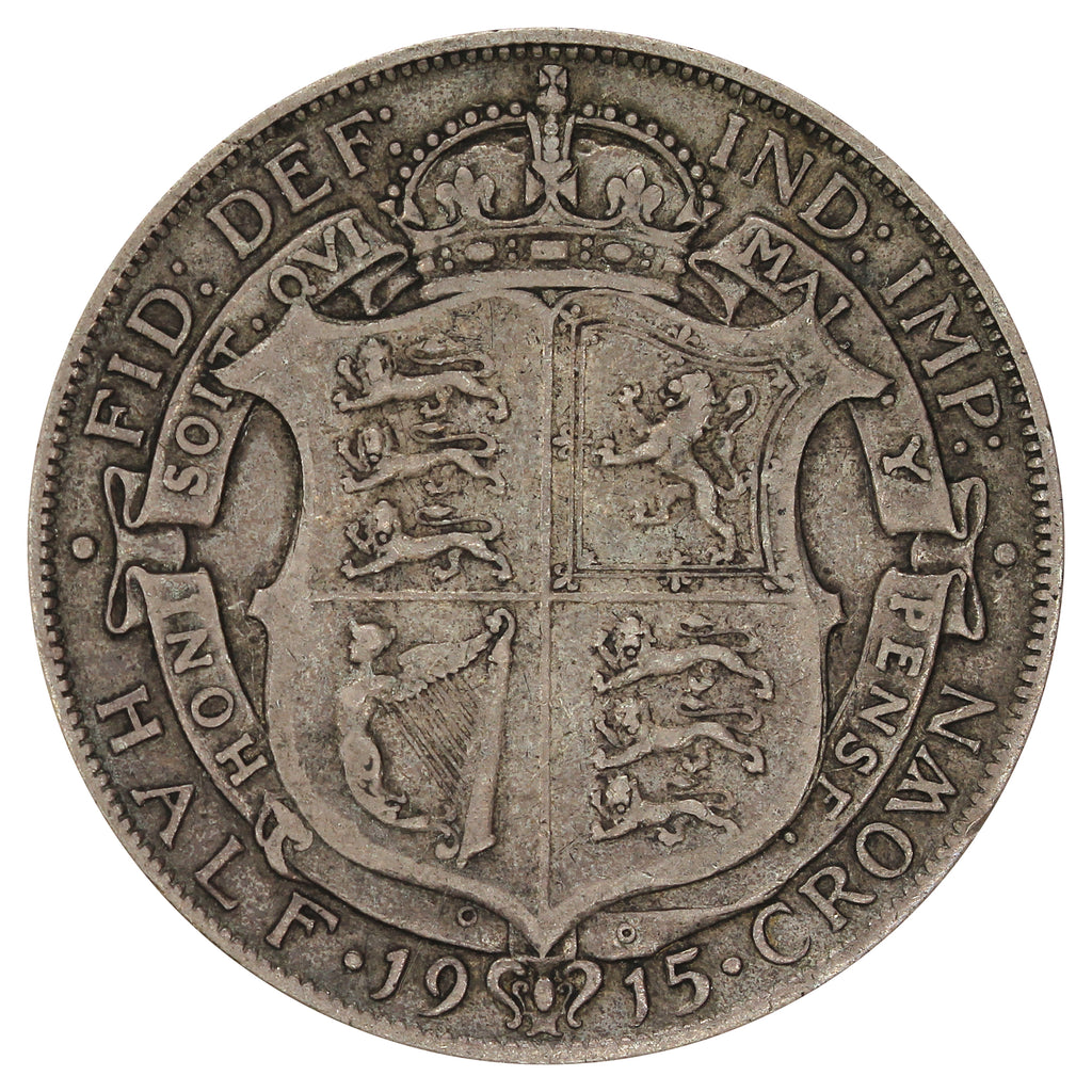Great Britain 1915 1/2 Crown Very Fine (VF20)
