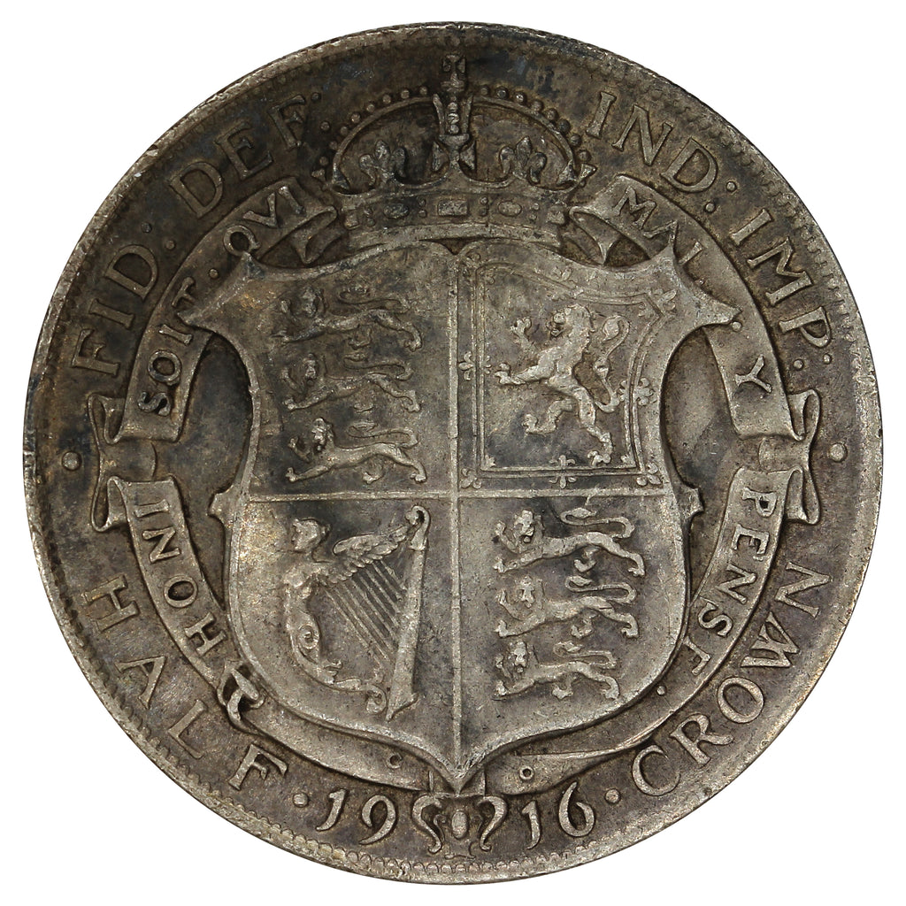 Great Britain 1916 1/2 Crown Very Fine (VF20)