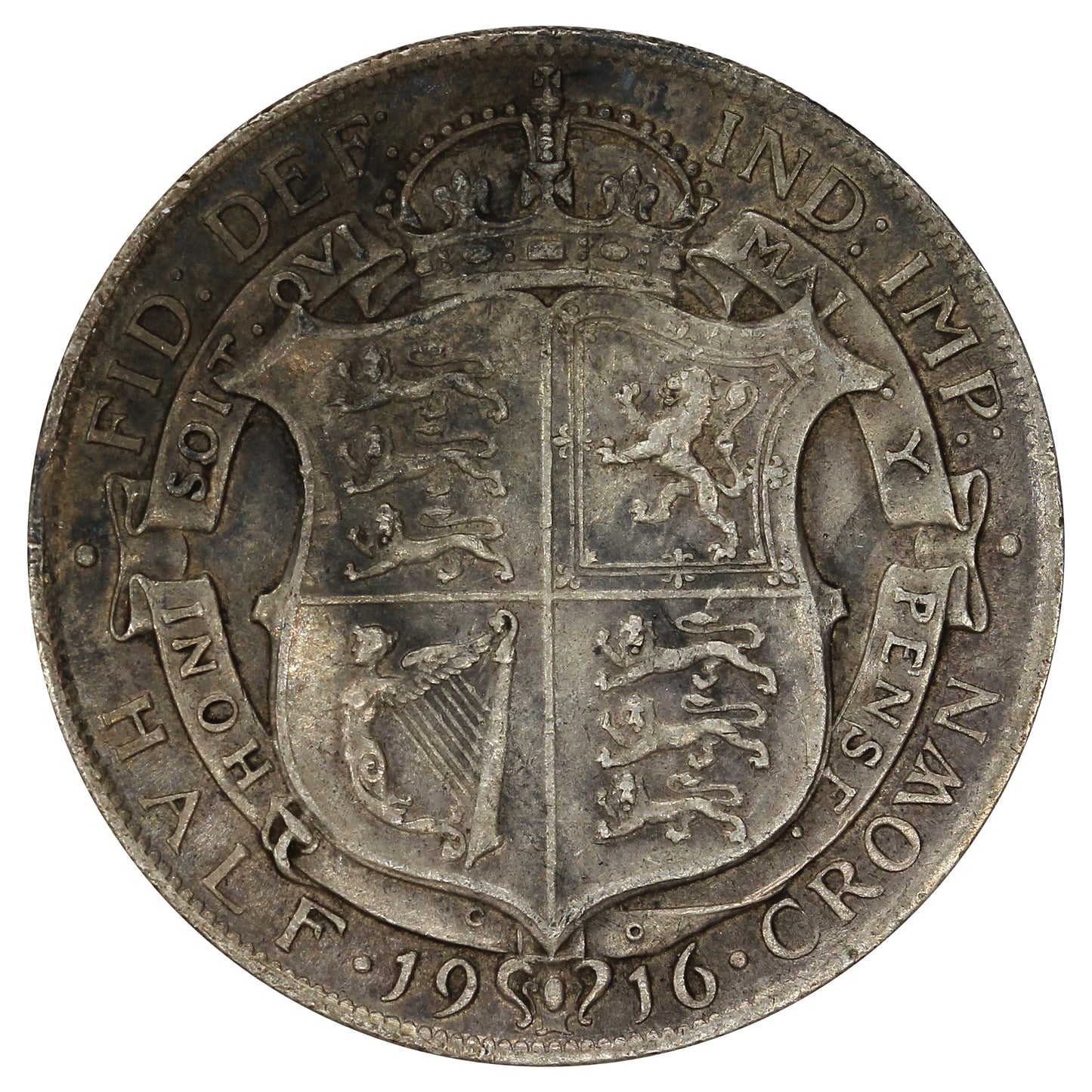 Great Britain 1916 1/2 Crown Very Fine (VF20)