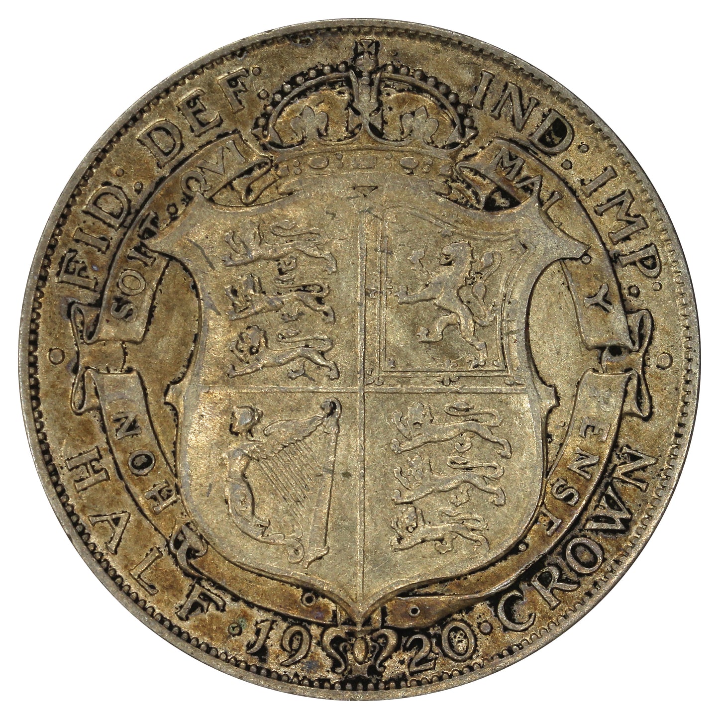 Great Britain 1920 1/2 Crown Very Fine (VF20)