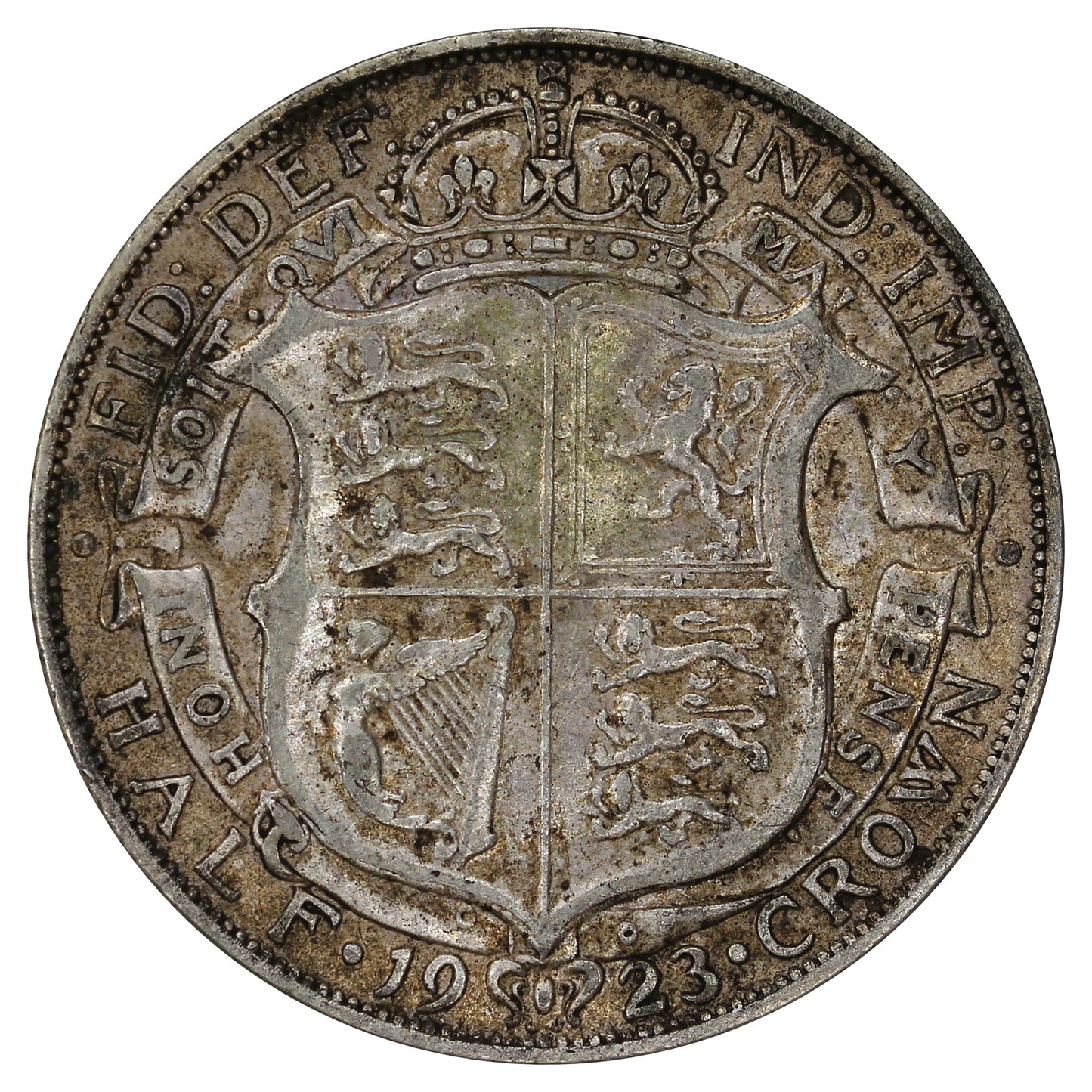 Great Britain 1923 1/2 Crown Very Fine (VF20)