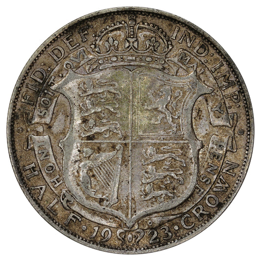 Great Britain 1923 1/2 Crown Very Fine (VF20)