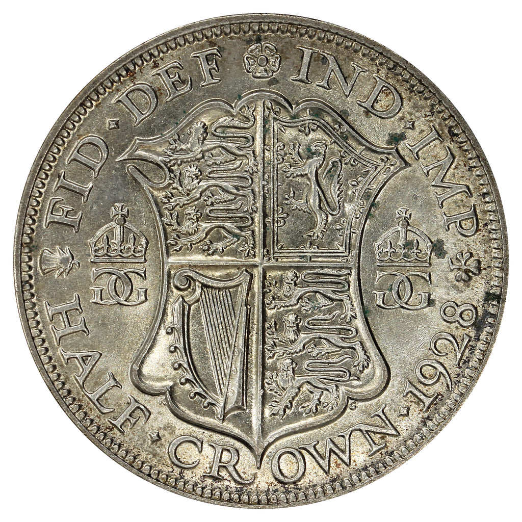 Great Britain 1928 1/2 Crown Uncirculated (MS60)