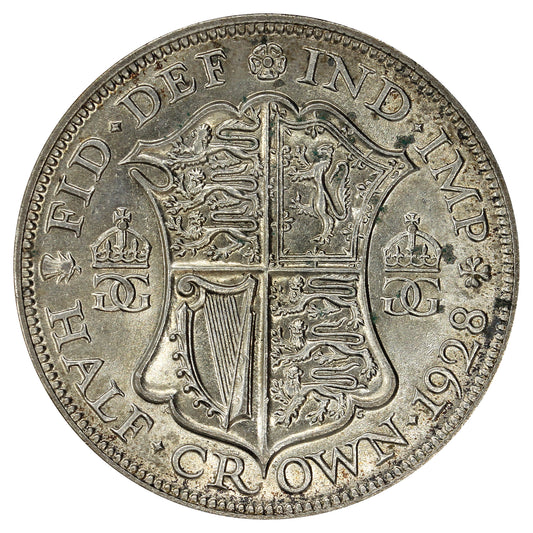 Great Britain 1928 1/2 Crown Uncirculated (MS60)
