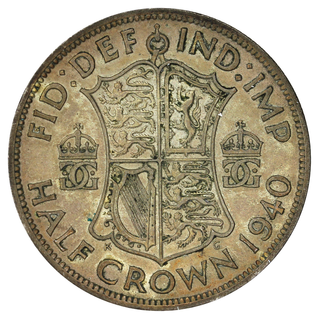 Great Britain 1940 1/2 Crown Very Fine (VF20)
