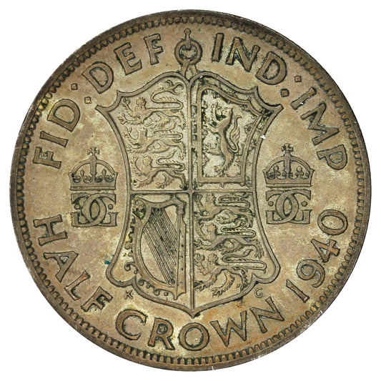 Great Britain 1940 1/2 Crown Very Fine (VF20)