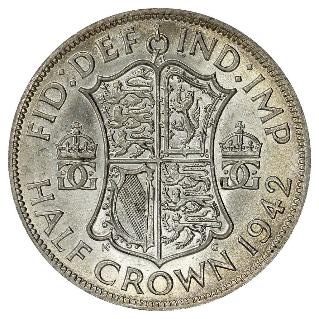 Great Britain 1942 1/2 Crown Uncirculated (MS60)
