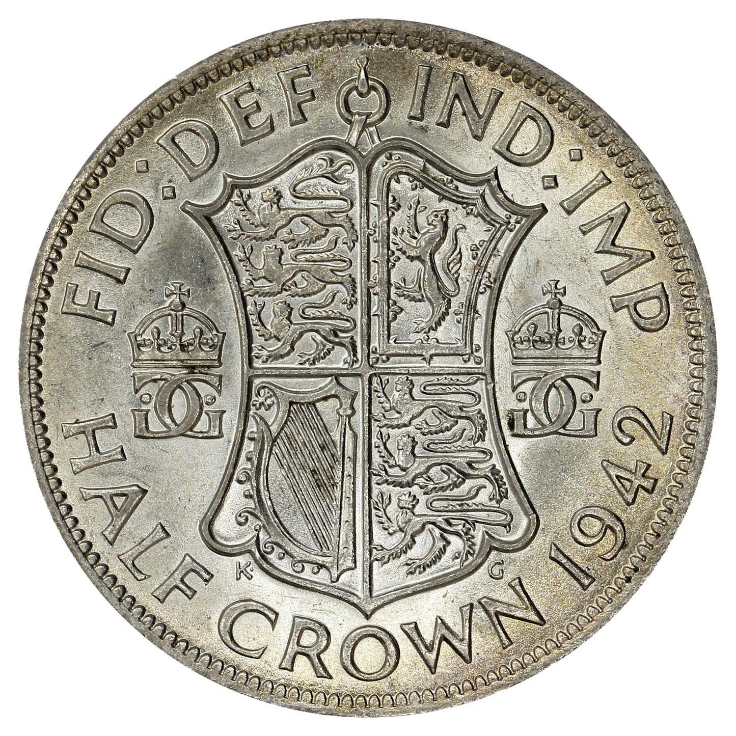 Great Britain 1942 1/2 Crown Uncirculated (MS60)
