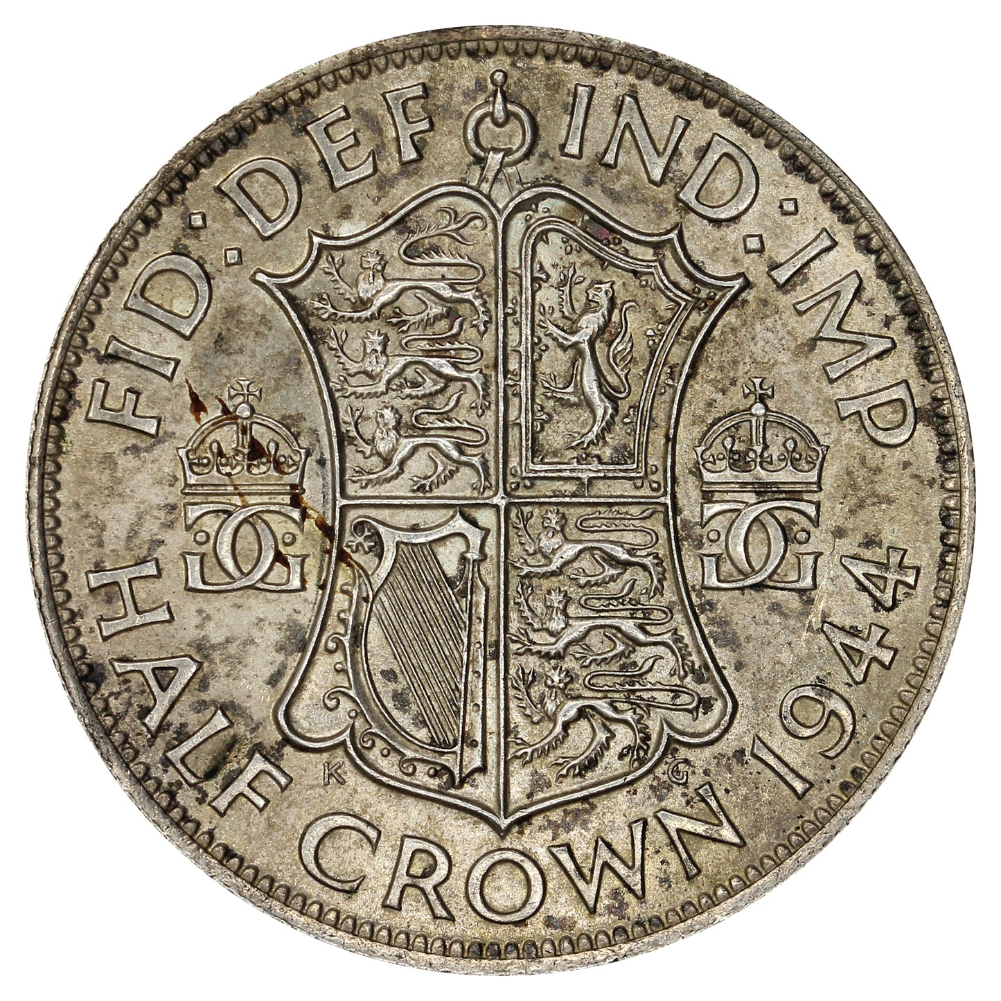 Great Britain 1944 1/2 Crown Uncirculated (MS60)