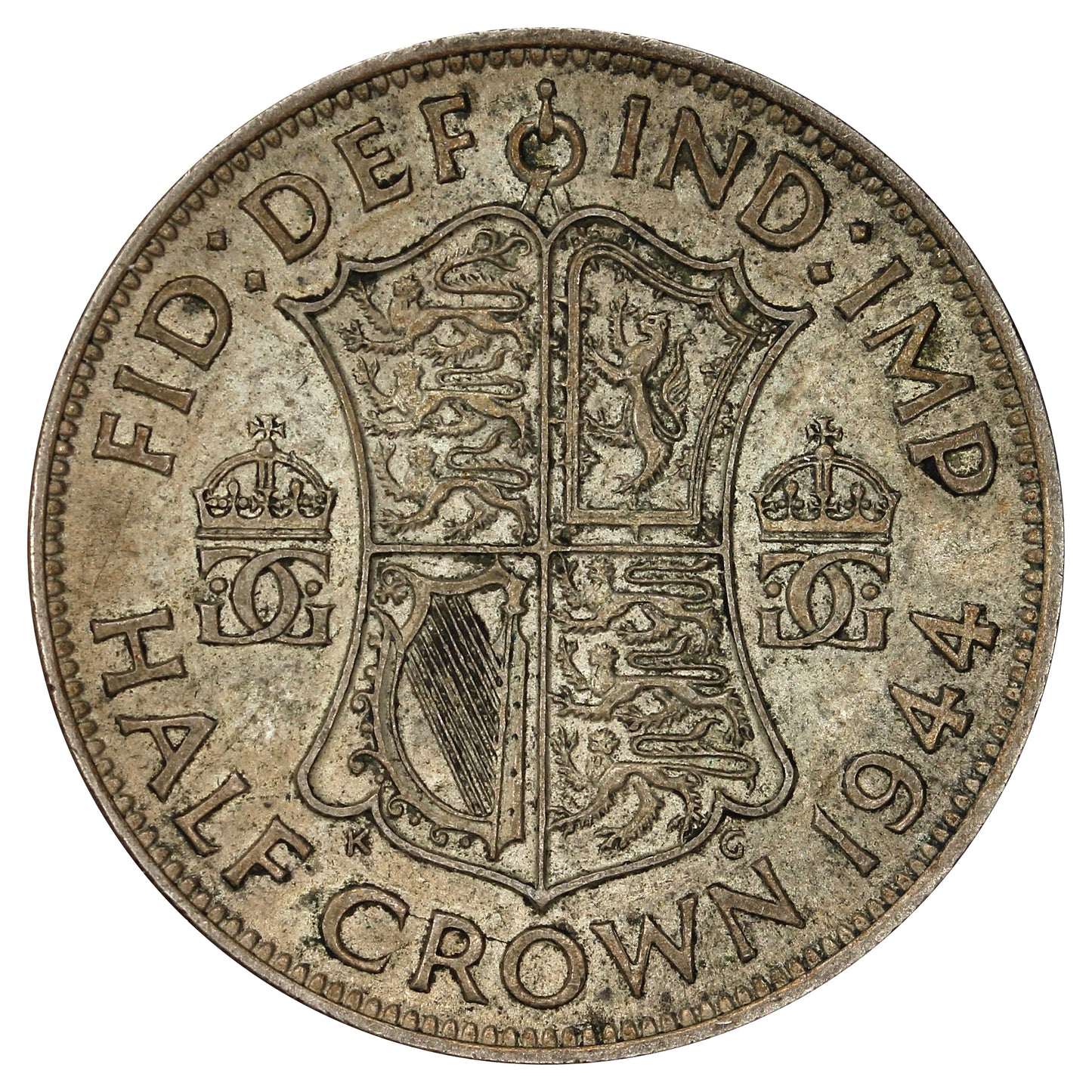 Great Britain 1944 1/2 Crown Extra Fine (EF40)