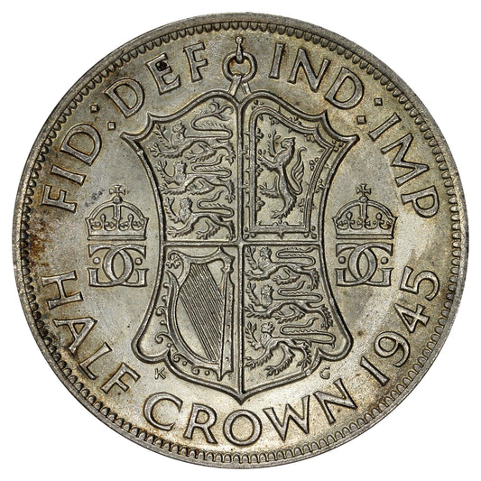 Great Britain 1945 1/2 Crown Uncirculated (MS60)