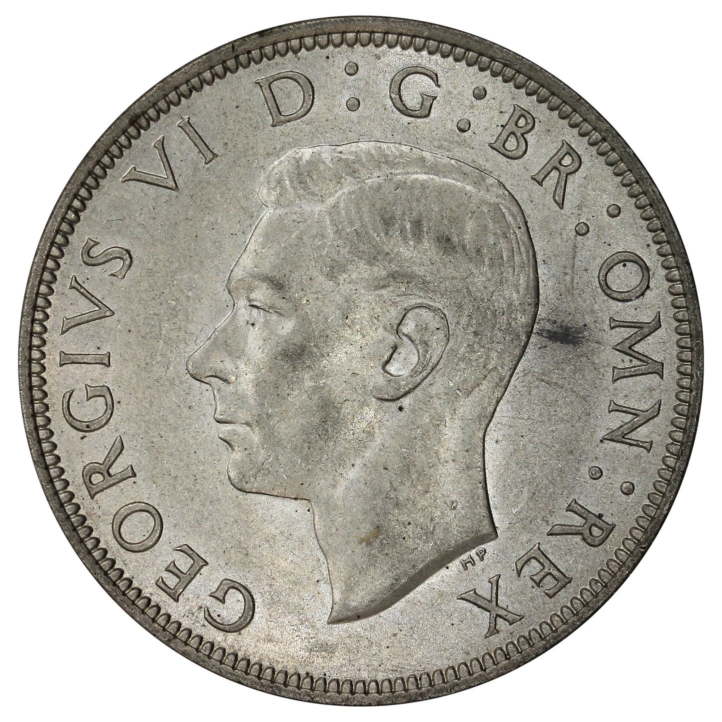 Great Britain 1945 1/2 Crown Au-UNC (AU55)