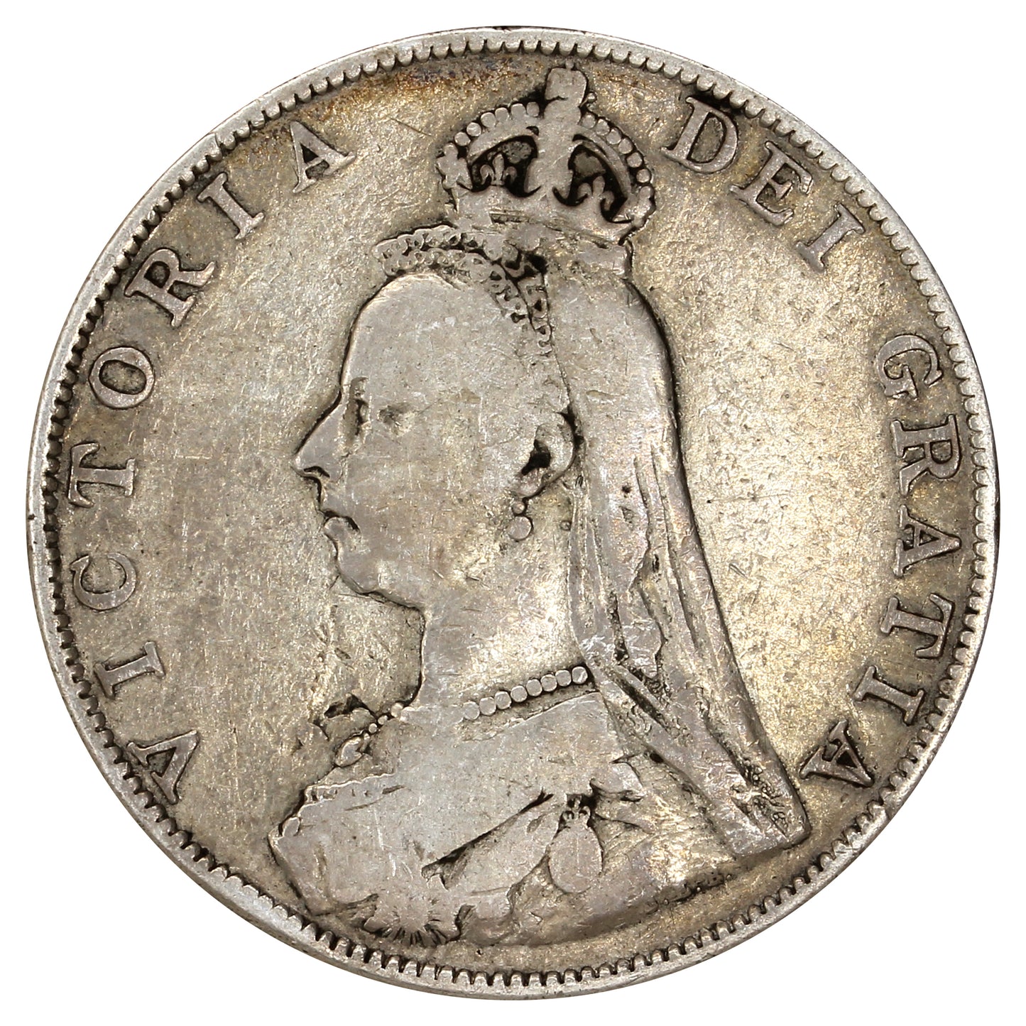 Great Britain 1887 Roman 1 Double Florin Very Good (VG8) $