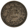 Switzerland 1882B 1/2 Franc Fine (F12)