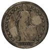 Switzerland 1882B 1/2 Franc Fine (F12)