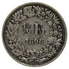 Switzerland 1898B 1/2 Franc VF-EF (VF30)