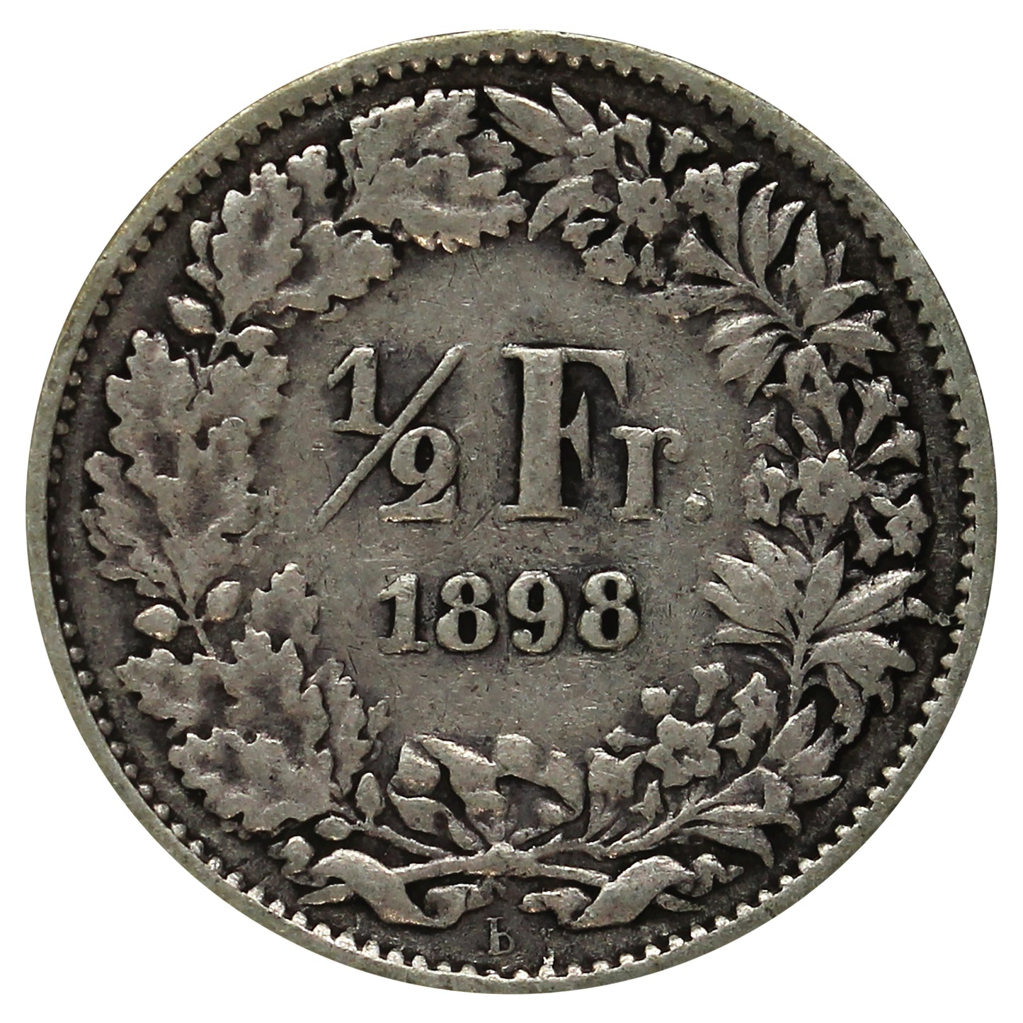 Switzerland 1898B 1/2 Franc VF-EF (VF30)