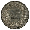 Switzerland 1903B 1/2 Franc EF-AU (EF45)