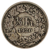 Switzerland 1920B 1/2 Franc Extra Fine (EF40)
