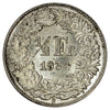 Switzerland 1934B 1/2 Franc Uncirculated (MS60)