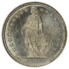 Switzerland 1952B 1/2 Franc Brilliant Uncirculated (MS63)