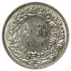 Switzerland 1956B 1/2 Franc Almost Uncirculated (AU50)
