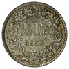 Switzerland 1958B 1/2 Franc Almost Uncirculated (AU50)