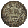 Switzerland 1959B 1/2 Franc Almost Uncirculated (AU-50)