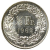 Switzerland 1962B 1/2 Franc Brilliant Uncirculated (MS63)