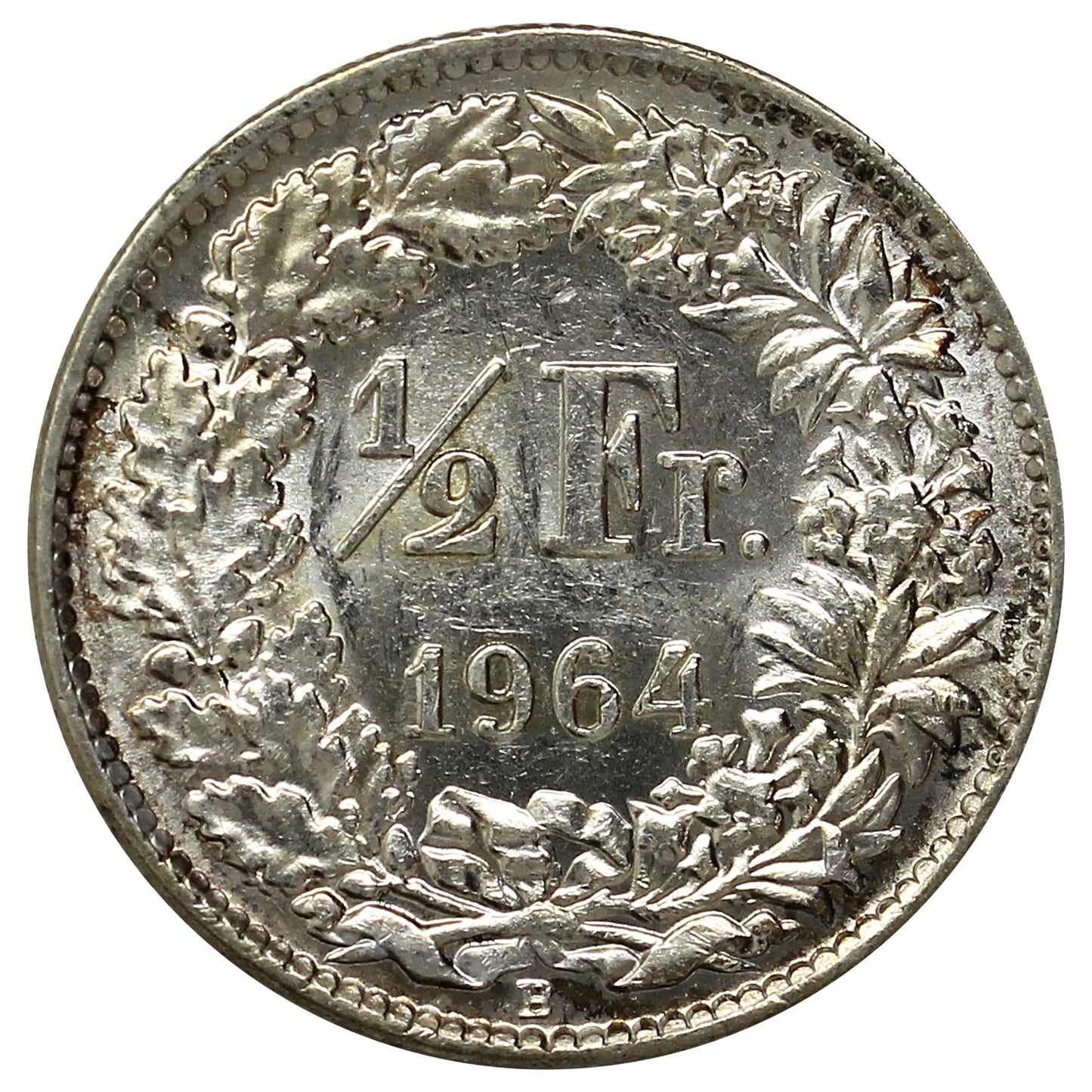Switzerland 1964B 1/2 Franc Uncirculated (MS60)