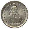 Switzerland 1967B 1/2 Franc Brilliant Uncirculated (MS63)