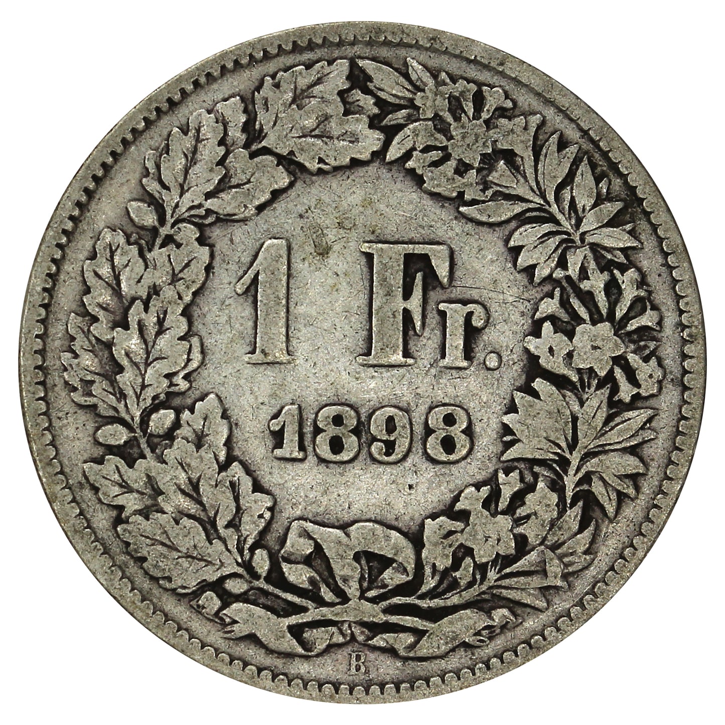 Switzerland 1898B Franc Very Fine (VF20)