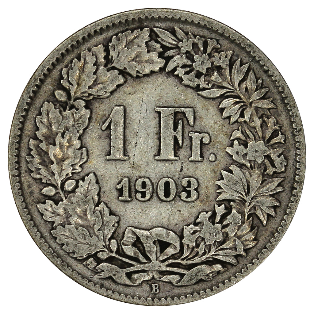 Switzerland 1903B Franc Fine (F12)