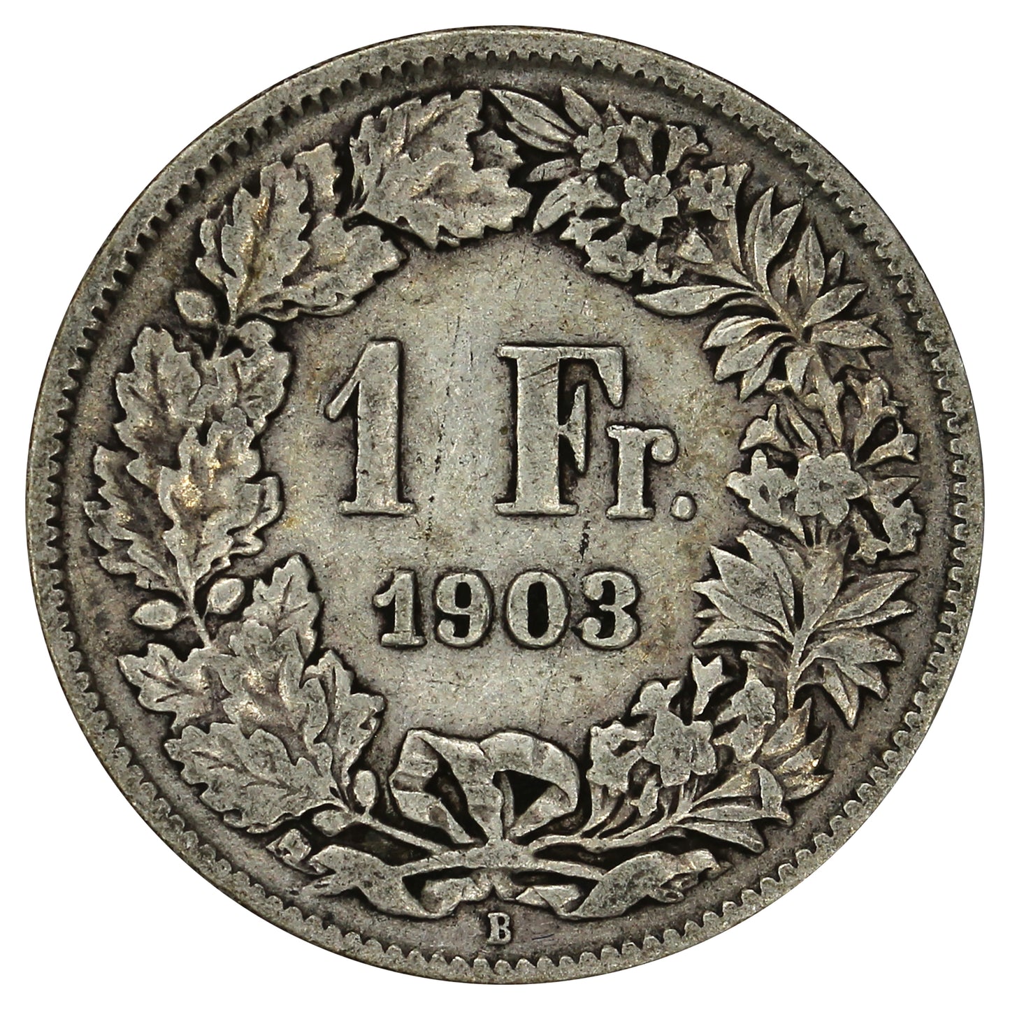 Switzerland 1903B Franc Fine (F12)