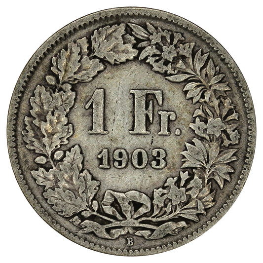 Switzerland 1903B Franc Fine (F12)