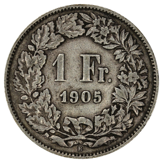 Switzerland 1905B Franc Very Fine (VF20)