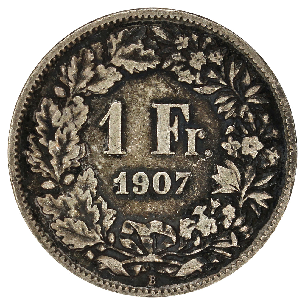 Switzerland 1907B Franc Very Fine (VF20)