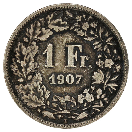 Switzerland 1907B Franc Very Fine (VF20)