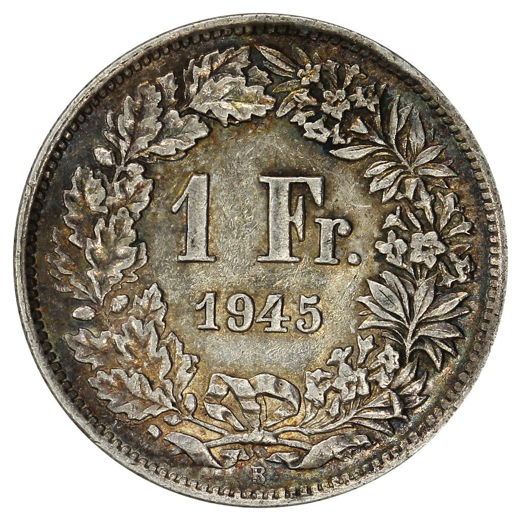 Switzerland 1945B Franc Extra Fine (EF40)