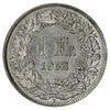Switzerland 1952B Franc Almost Uncirculated (AU50)