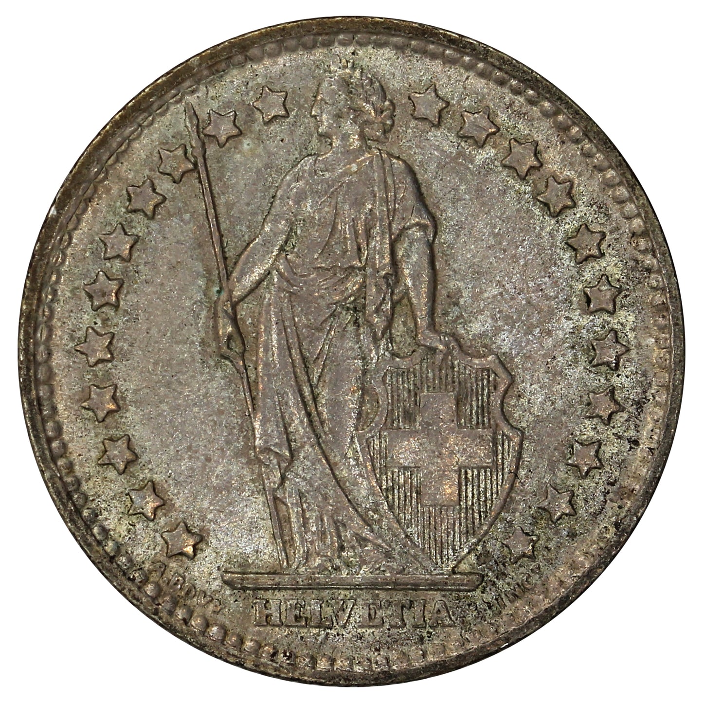 Switzerland 1959B Franc Uncirculated (MS60)
