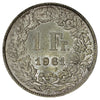 Switzerland 1961B Franc Uncirculated (MS60)