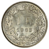 Switzerland 1963B Franc Brilliant Uncirculated (MS63)