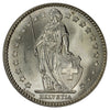 Switzerland 1963B Franc Brilliant Uncirculated (MS63)
