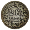 Switzerland 1874B 2 Francs Very Fine (VF20)