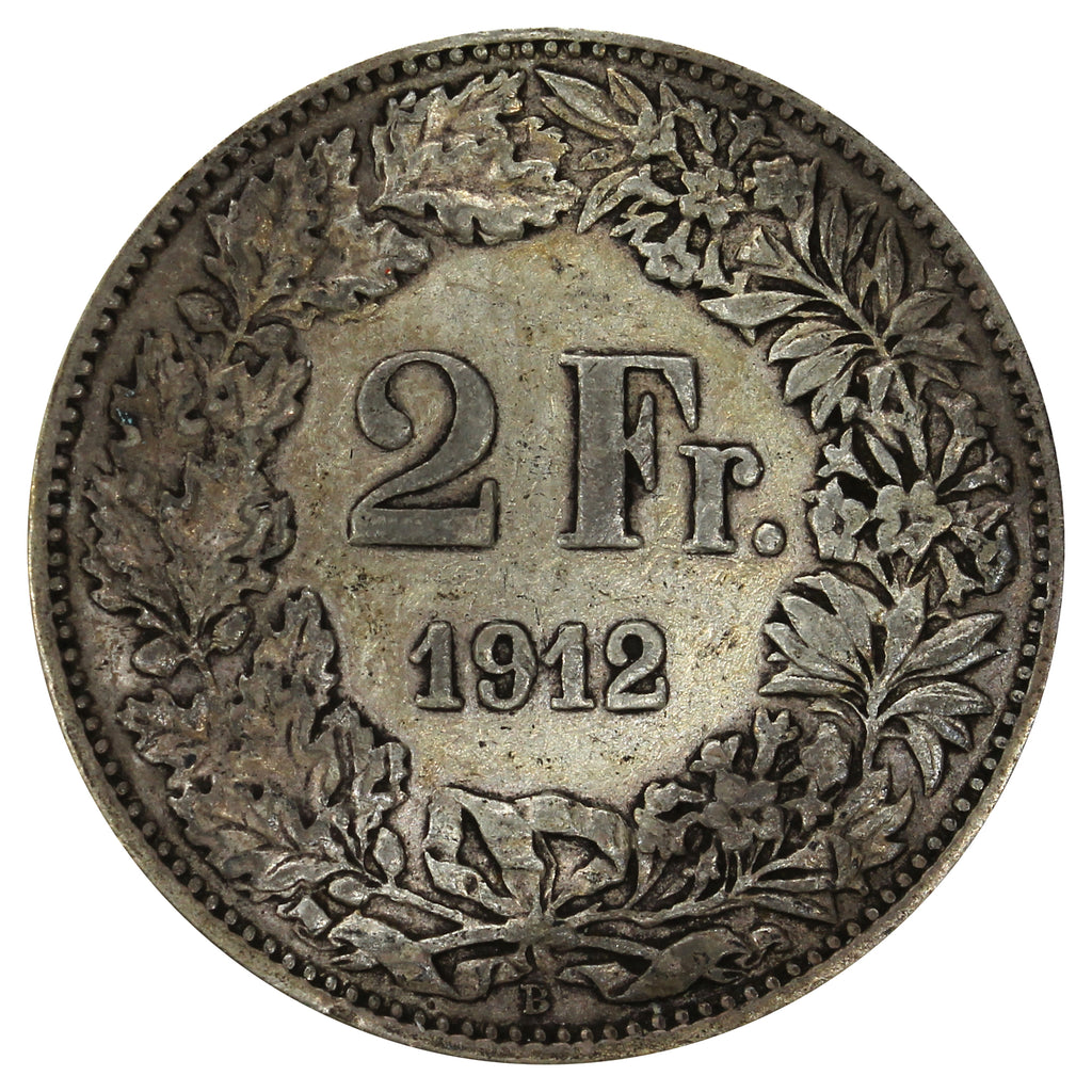 Switzerland 1912B 2 Francs Extra Fine (EF40)