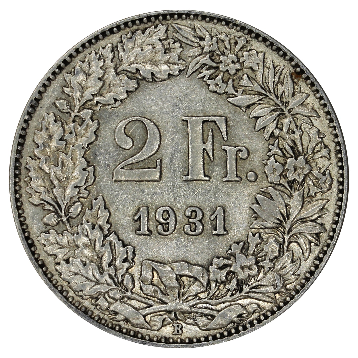 Switzerland 1931B 2 Francs Extra Fine (EF40)