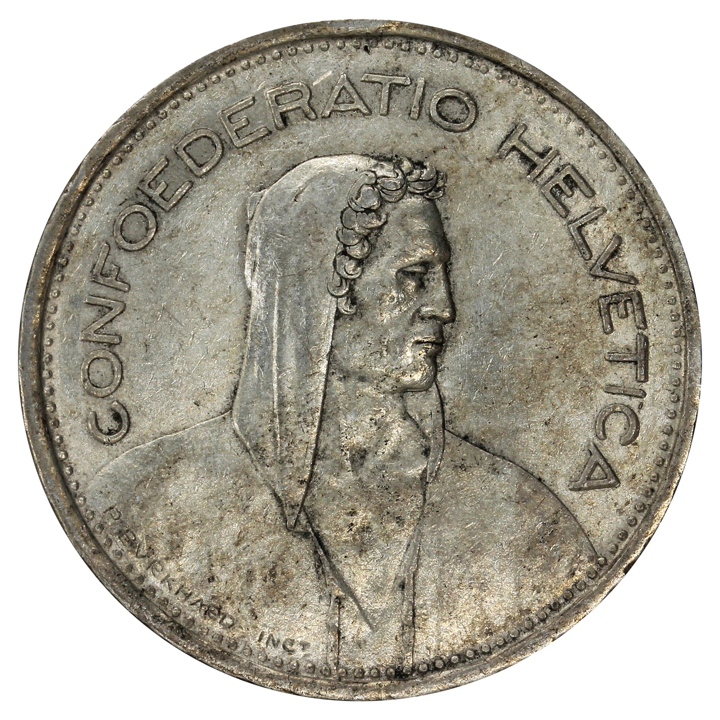 Switzerland 1954B 5 Francs Extra Fine (EF40)