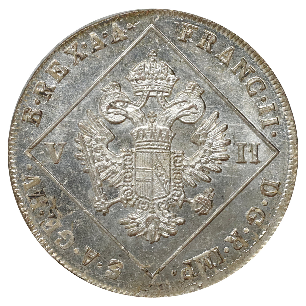 Austria 1802A Franz II 7 Kreuzer Brilliant Uncirculated (MS63) $